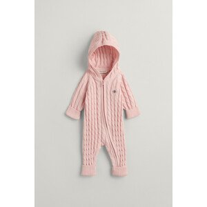 SVETER GANT COTTON CABLE SHIELD ONE PIECE ružová 56