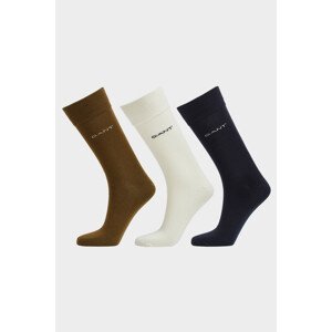 PONOŽKY 3-PACK GANT SOFT COTTON SOCKS 3-PACK zelená 43/45