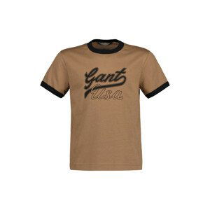 TRIČKO GANT CROPPED GANT USA SS T-SHIRT hnedá 134/140