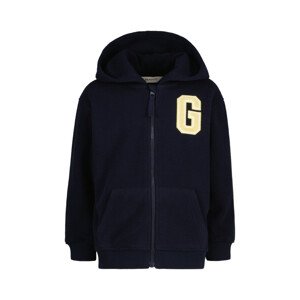 MIKINA GANT FLEECE FULL ZIP HOODIE modrá 92