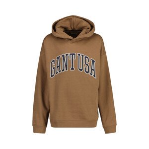 MIKINA GANT OVERSIZED GANT USA SWEAT HOODIE hnedá 146/152