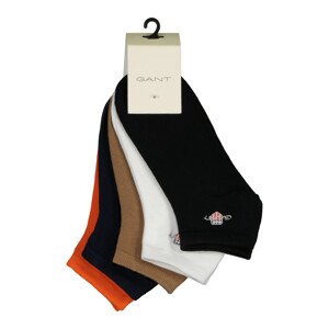 PONOŽKY GANT SHIELD SNEAKER SOCKS 5-PACK oranžová 37/39