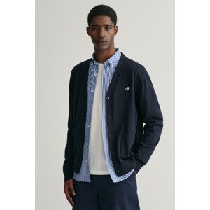 SVETER GANT CLASSIC COTTON V-CARDIGAN modrá S