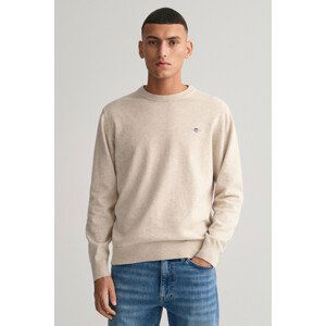 SVETER GANT CLASSIC COTTON C-NECK hnedá M