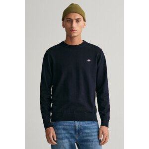 SVETER GANT CLASSIC COTTON C-NECK modrá S