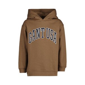 MIKINA GANT RELAXED GANT USA SWEAT HOODIE hnedá 122/128