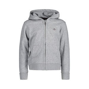 MIKINA GANT SHIELD FULL ZIP HOODIE šedá 92