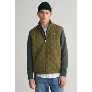 VESTA GANT QUILTED WINDCHEATER VEST zelená M