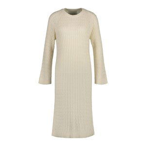 ŠATY GANT CABLE C-NECK DRESS biela XXL