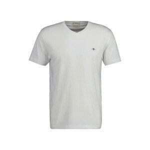 TRIČKO GANT SLIM SHIELD V-NECK T-SHIRT biela M