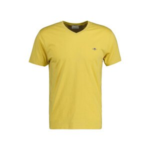 TRIČKO GANT SLIM SHIELD V-NECK T-SHIRT žltá S