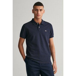 POLOKOŠEĽA GANT SLIM SHIELD SS PIQUE POLO modrá XS