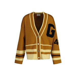 SVETER GANT VARSITY V-NECK CARDIGAN hnedá XS