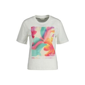 TRIČKO GANT RELAXED FLORAL GRAPHIC SS T-SHIRT biela M