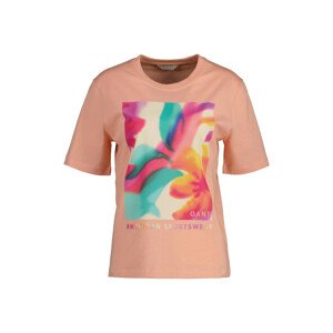 TRIČKO GANT RELAXED FLORAL GRAPHIC SS T-SHIRT oranžová S