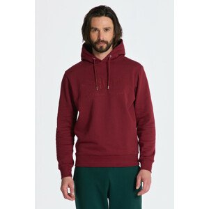 MIKINA GANT REG TONAL SHIELD HOODIE červená M