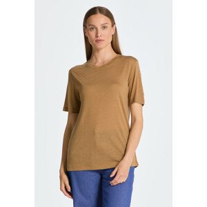 TRIČKO GANT REL DRAPED SS T-SHIRT hnedá S