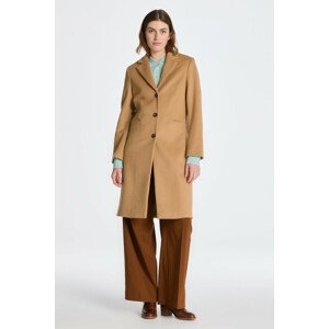 KABÁT GANT WOOL BLEND TAILORED COAT hnedá XS