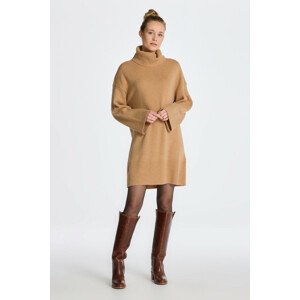 ŠATY GANT LOUNGE ROLLNECK DRESS hnedá XS