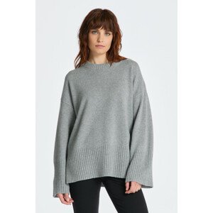 SVETER GANT D1. LOUNGE C-NECK SWEATER šedá XS