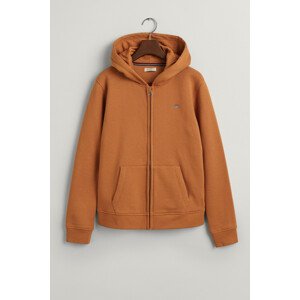 MIKINA GANT SHIELD FULL ZIP HOODIE hnedá 134/140