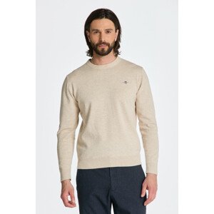 SVETER GANT CLASSIC COTTON C-NECK hnedá M