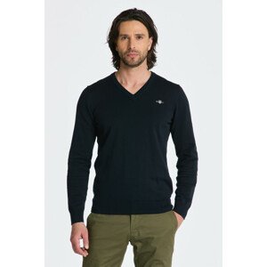 SVETER GANT CLASSIC COTTON V-NECK modrá S