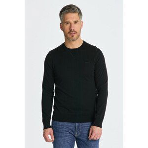 SVETER GANT FINE COTTON C-NECK čierna S