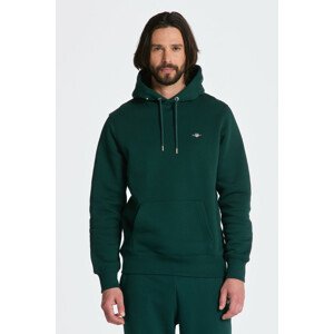 MIKINA GANT REG SHIELD HOODIE zelená XL