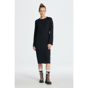 ŠATY GANT CABLE C-NECK DRESS modrá XXL