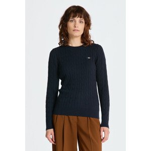 SVETER GANT STRETCH COTTON CABLE C-NECK modrá S