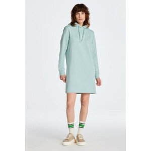 MIKINOVÉ ŠATY GANT REG TONAL SHIELD DRESS modrá XL