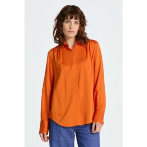 KOŠEĽA GANT REGULAR SATIN SHIRT oranžová 34