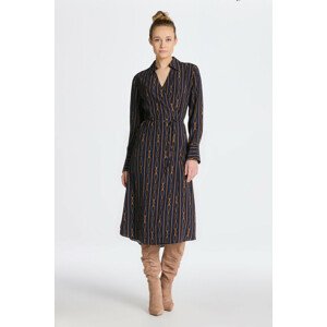 ŠATY GANT REG ROPE STRIPE WRAP DRESS modrá 38