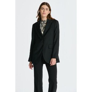 SAKO GANT REG WOOL BLAZER čierna 44