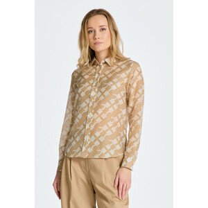 KOŠEĽA GANT REG G PATTERN COT SILK SHIRT hnedá 46