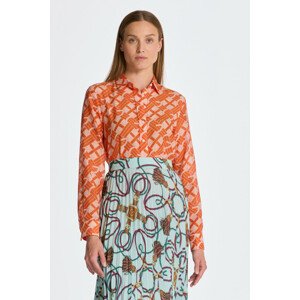 KOŠEĽA GANT REG G PATTERN COT SILK SHIRT oranžová 38