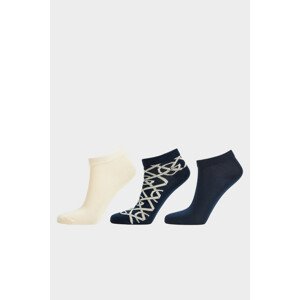 PONOŽKY 3-PACK GANT G PATTERN ANKLE SOCKS 3-PACK modrá 36/38