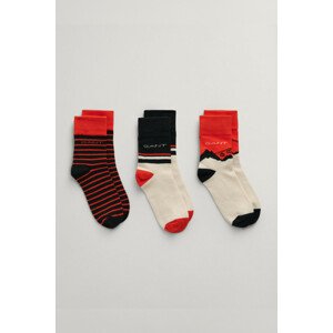 PONOŽKY 3-PACK GANT ALPINE JACQUARD SOCKS 3-PACK čierna 22/25