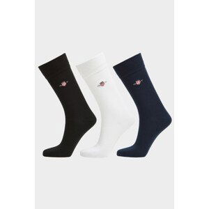 PONOŽKY 3-PACK GANT SHIELD SOCKS 3-PACK čierna 40/42