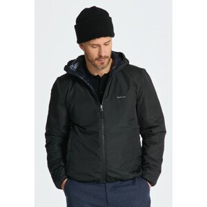 BUNDA GANT REVERSIBLE HOODED JACKET čierna XXXL