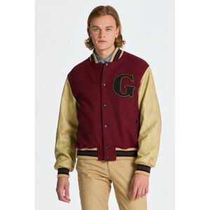 BUNDA GANT GANT PADDED MIX VARSITY JACKET červená M