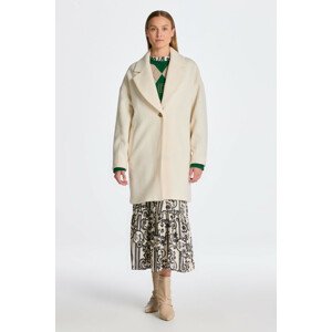 KABÁT GANT COCOON COAT biela S