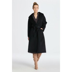 KABÁT GANT HANDSTITCHED BELTED COAT čierna M