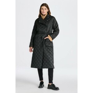 KABÁT GANT QUILTED COAT čierna S