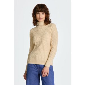 ROLÁK GANT STRETCH COTTON CABLE TURTLENECK biela S