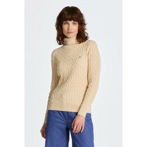 ROLÁK GANT STRETCH COTTON CABLE TURTLENECK biela M