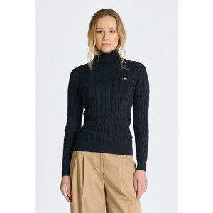 ROLÁK GANT STRETCH COTTON CABLE TURTLENECK modrá XL