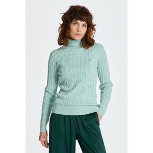 ROLÁK GANT STRETCH COTTON CABLE TURTLENECK modrá XS