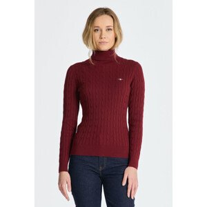 ROLÁK GANT STRETCH COTTON CABLE TURTLENECK červená XS